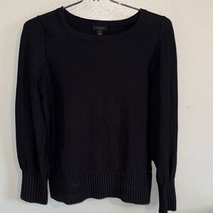 Ann Taylor Factory, crew neck Black Long Sleeve Sweater